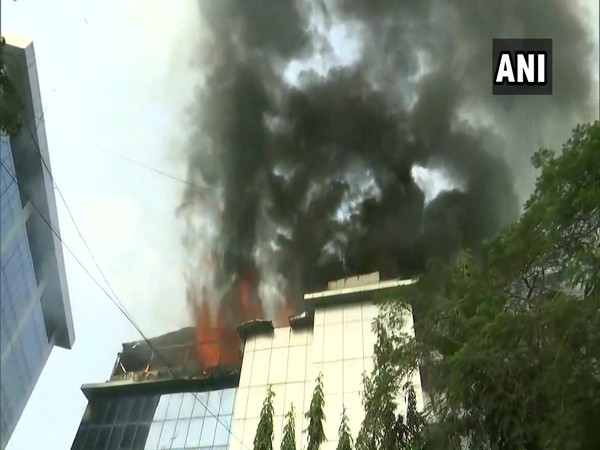 The fire had broken out on the 2nd floor of Rolta company on Thursday. Photo/ANI
