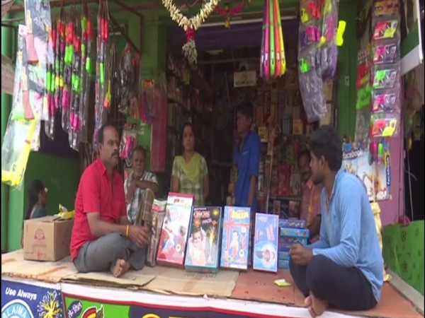 A shop which sells firecrackers in Rameswaram, Tamil Nadu.