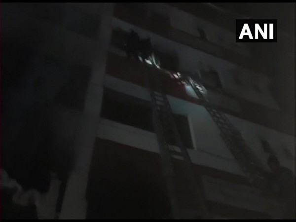 Visual of fire at Vijay Vallabh hospital, Gujarat