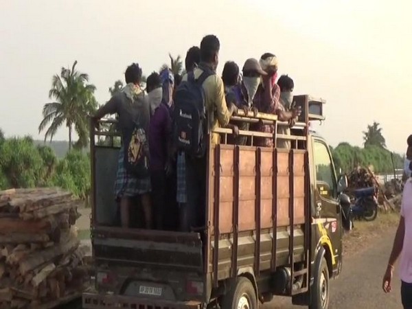  27 fishermen have been quarantined in Srikakulam, Andhra Pradesh. Photo/ ANI 