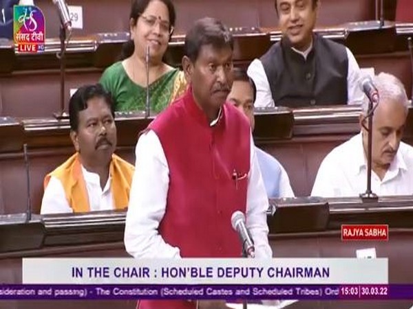 Union Minister of Tribal Affairs Arjun Munda in Rajya Sabha 