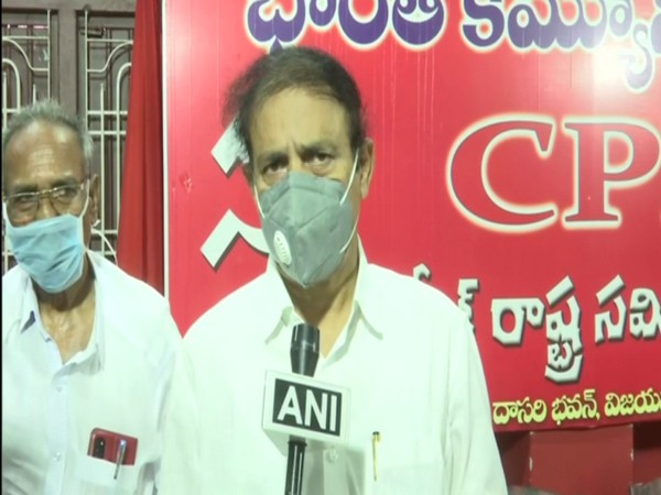 Andhra Pradesh's Communist Party of India, secretary K Ramakrishna (photo/ANI) 
