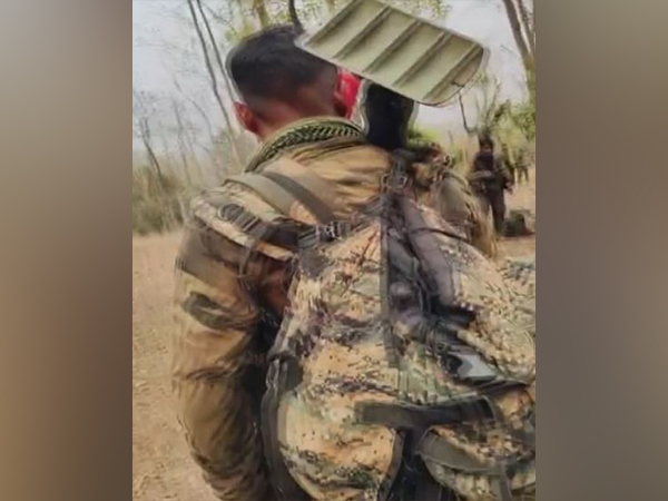 Visual from the anti-naxal operation in Chhattisgarh (Photo/ ANI)