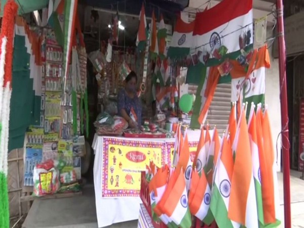 Sale of national flags has witnessed a sharp dip due to COVID restrictions. (Photo/ ANI)