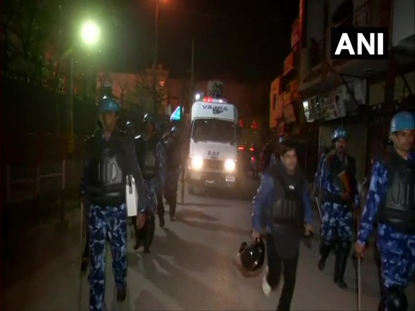 Visual of the flag march