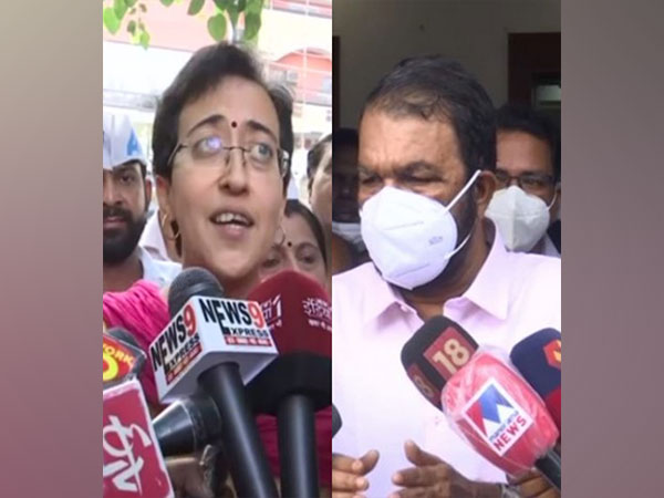 AAP leader Atishi (left) and Kerala Education Minister V Sivankutty (right) (Photo:ANI)