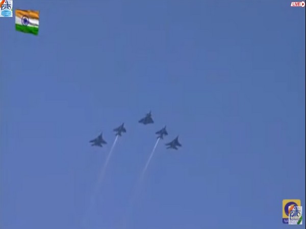 Fly-past at Rajpath on Republic day