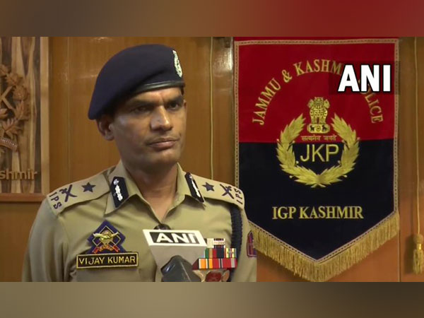 Kashmir Inspector-General of Police Vijay Kumar (Photo/ANI)