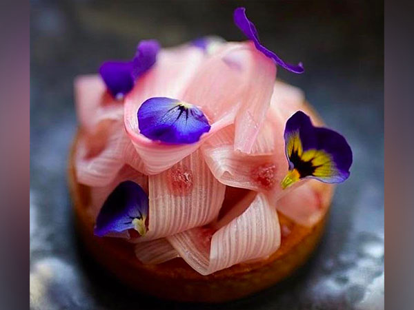 Mocha Tikki with Radish Ribbons and Pea flower (Image credit: Chef Nishant Choubey)