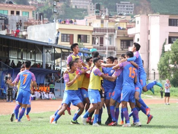 India U-18 defeated Bangladesh U-18 by 2-1 in the SAFF U-18 Championship final to lift the title. (Photo/ Indian Football Team Twitter)