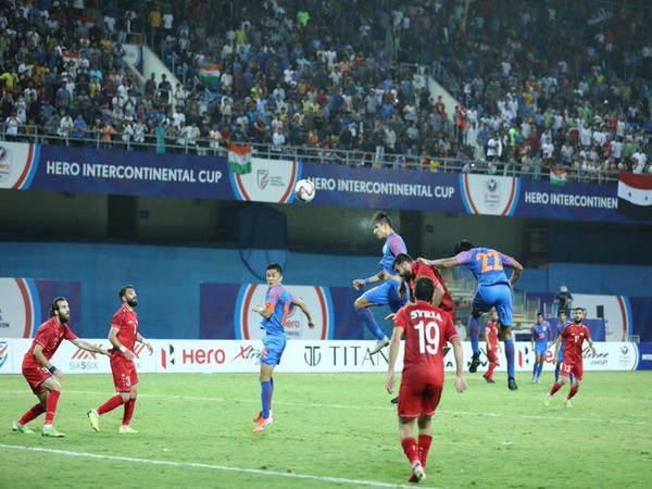 India played a draw against Syria 1-1 in the last group stage match of the Intercontinental Cup. (Photo/Indian Football Team Twitter)