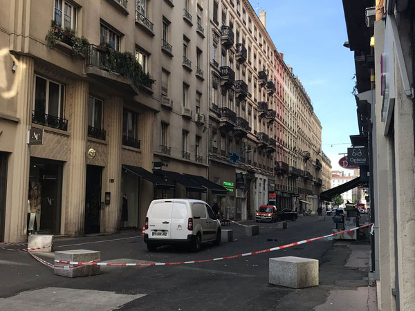 Visuals from the site of incident in Lyon, France (Photo/Préfet de région Auvergne-Rhône-Alpes et du Rhône's Twitter)