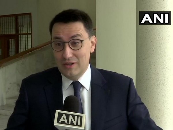 Alexandre Ziegler, French Ambassador to India, while talking to ANI on Friday. (Photo: ANI)