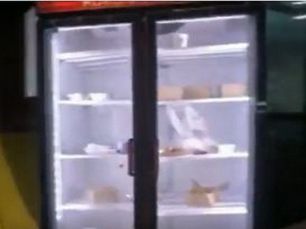 Public fridge installed at Hubli Junction in Karnataka. (Photo credit: Indian Railway twitter handle) 