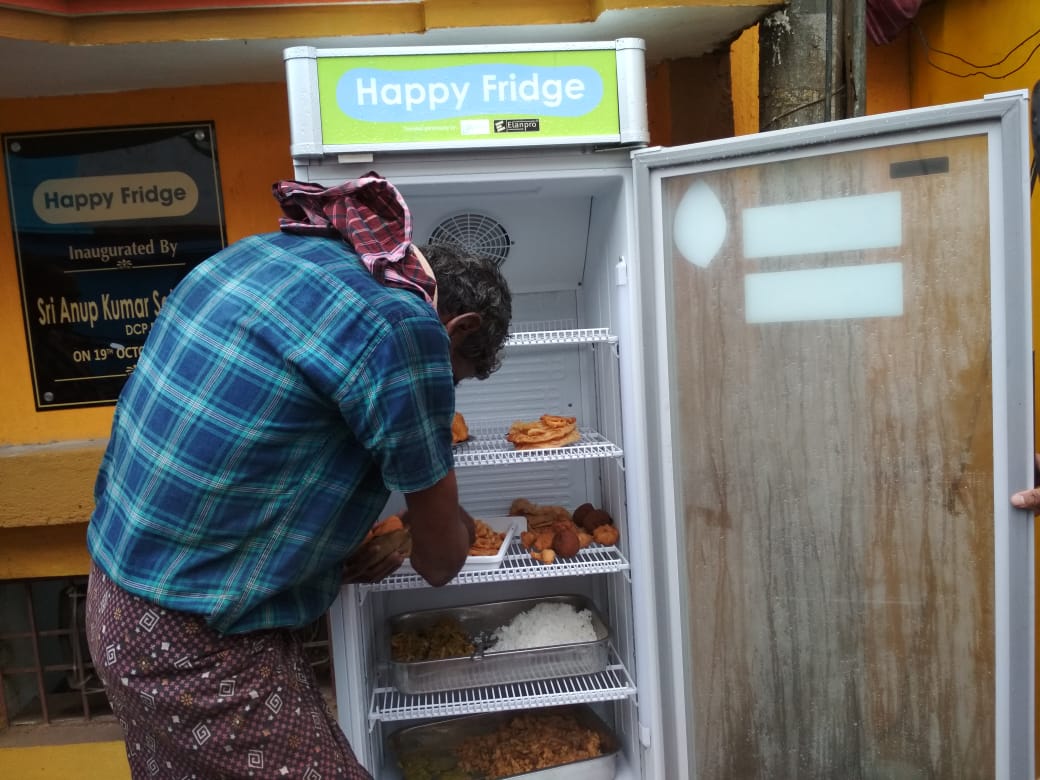 Happy Fridge installed at a location in Bhubaneswar. Photo/ANI