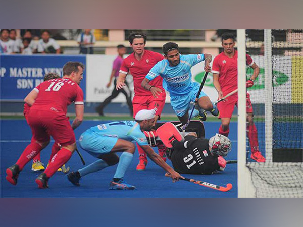 Indian team in action against Canada during Azlan Shah in 2019 (Image: HI Media)