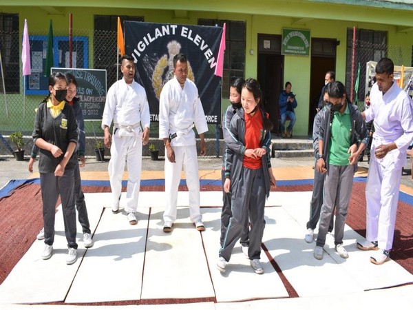 ITBP personnel trains local youth in self-defence 