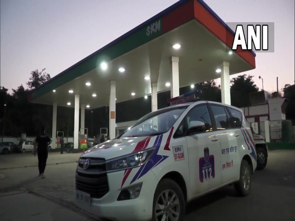 A glimpse from the spot at CNG pump on Delhi Gurugram Expressway (Photo/ANI)