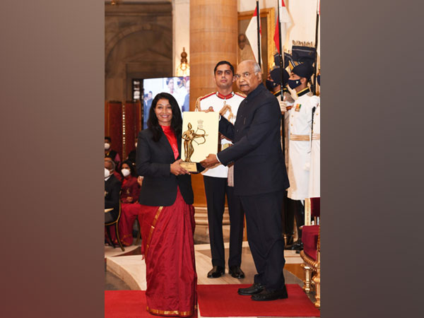 Pritam Siwach with President Ram Nath Kovind