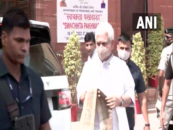 Jammu and Kashmir and Lieutenant Governor Manoj Sinha at MHA for security meeting.