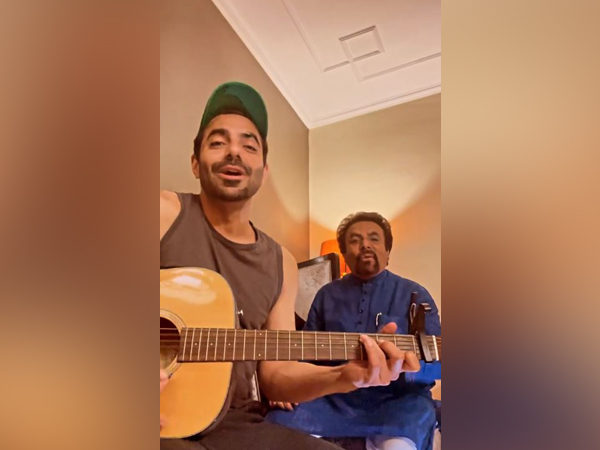 Aparshakti Khurana with his father (Image Source: Instagram)