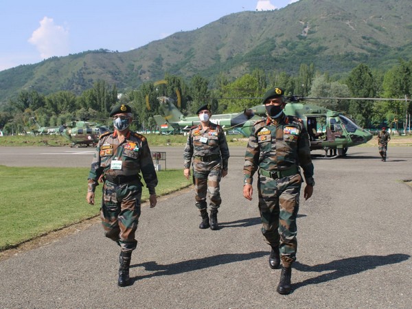 Visual of the Indian Army officials in Kashmir Valley (Photo/ANI) 