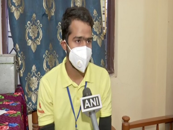 Zeeshan Ali Khan, a final year B Tech student (Photo/ANI)