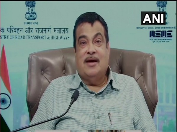 Road Transport and Highways Minister Nitin Gadkari during the event. (Photo/ANI)