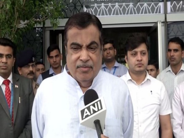 Union Minister Nitin Gadkari speaking to ANI on Sunday. (Photo/ANI) 