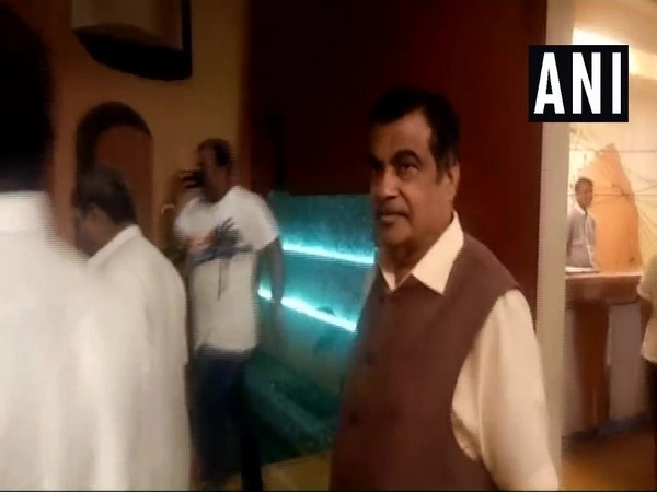 Union Minister Nitin Gadkari in Goa. Photo/ANI