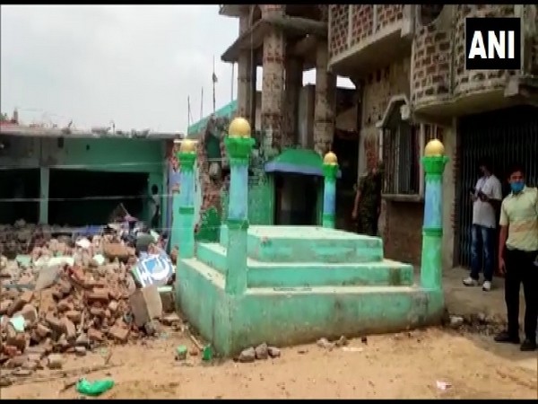 A visual from the site of the blast (ANI).