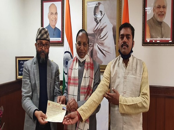 Sikkim governor Ganga Prasad during meeting with members of Shri Ram Janmbhoomi Teerth Kshetra. 