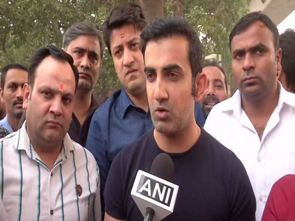Lok Sabha MP Gautam Gambhir speaking to ANI in New Delhi on Monday. Photo/ANI