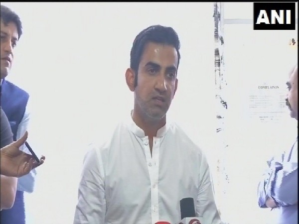 BJP MP Gautam Gambhir speaking to media in New Delhi on Monday. 