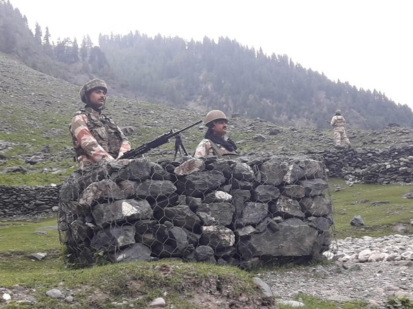 Visuals of ITBP troops deployed in security of Amarnath Yatra.