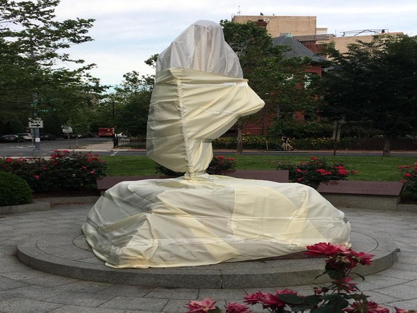 Mahatma Gandhi statue outside Indian Embassy in Washington desecrated by unruly crowd
