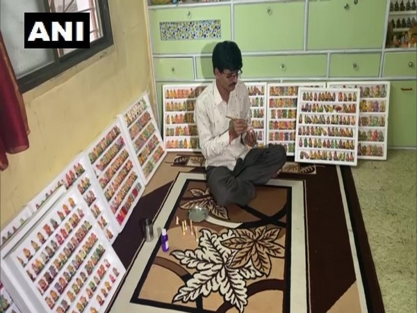 Visuals of Maharashtra-based artisan, carving idols on nails