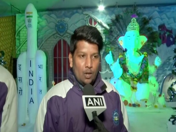 Sushant, curator of the snow Ganesh idol talking to ANI on Sunday in Mumbai 