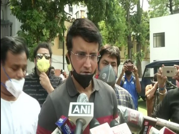 BCCI president Sourav Ganguly speaking to reporters in Kolkata on Saturday. Photo/ANI