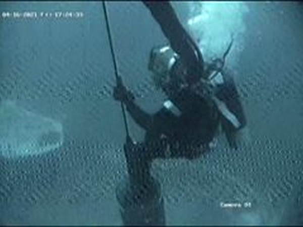 Visual of the search operation by Navy