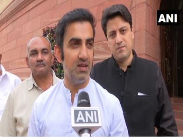 BJP MP Gautam Gambhir. Photo/ANI