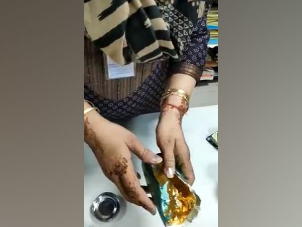 Gold hidden in deo bottle. (Photo/ANI)