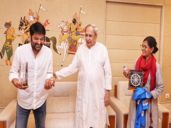 Kapil Sharma with CM of Odisha and Nandita Das (L to R) (Image source: Instagram)