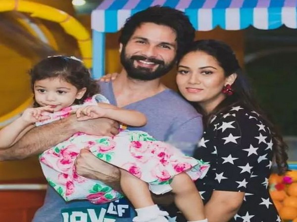 Shahid Kapoor and Mira Rajput with daughter Misha Kapoor (Image source: Instagram)