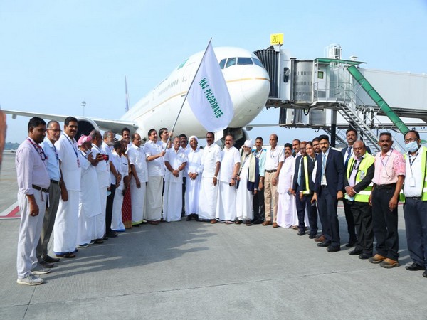 Hajj pilgrimage: First flight departs with 377 pilgrims from Kochi. (Photo/ANI)