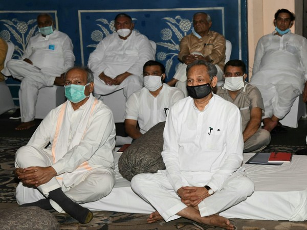 Rajasthan Chief Minister Ashok Gehlot while participating in 
