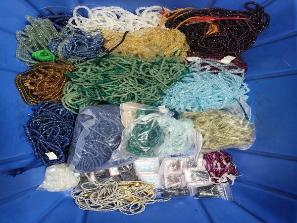 The seized gemstones. 