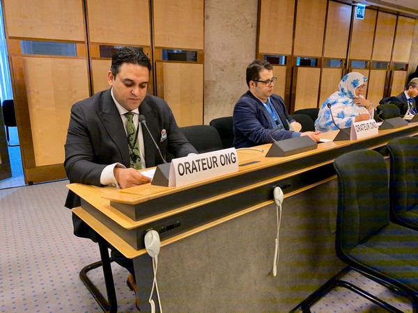 Junaid Qureshi, Director of European Foundation for South Asian Studies, speaking at the UNHRC in Geneva