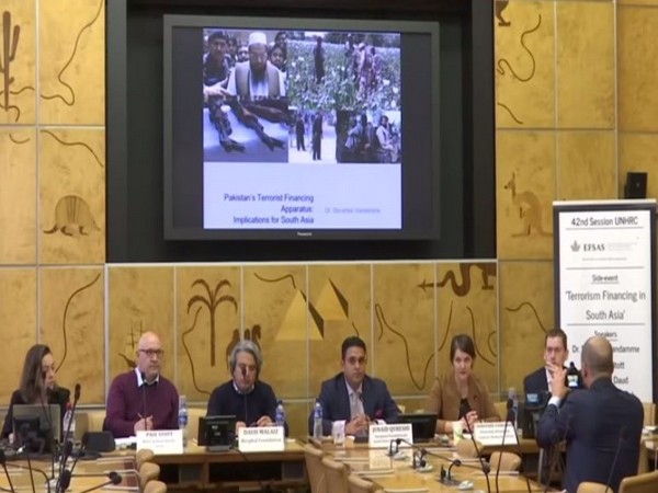 European experts speaking at an event titled “Terrorism Financing in South Asia” organised in Geneva on Tuesday.