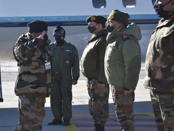    Chief of Defence Staff General Bipin Rawat on Monday reviewed operational preparedness at Ladakh sector. (Photo Credit: Northern Command, Indian Army)